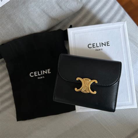 celine small wallets|Celine wallet triomphe.